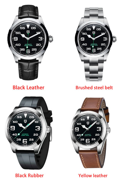 PAGANI DESIGN 2024 New 40mm Luxury Men's Mechanical AR Coated 100M Water Resistant Sapphire Glass Automatic Watch Men watches
