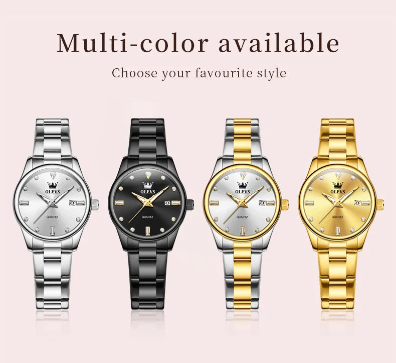 OLEVS Fashion Trend Watch for Women High Quality Waterproof Luminous Calendar Quartz Original Casual Simple Women Wrist Watches
