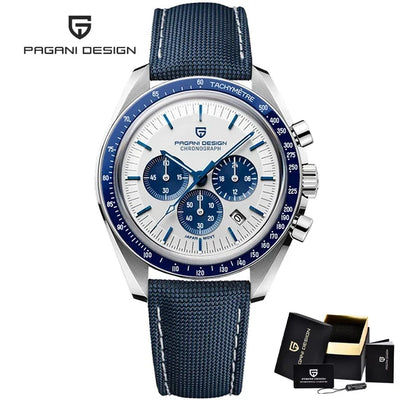 PAGANI DESIGN 1701 New Men's Watches Top Luxury Quartz Watch For Men Auto Date Speed Chronograph AR Sapphire Mirror Wristwatch