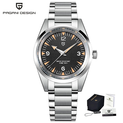 PAGANI DESIGN 2025 New VH31 Luxury Men's Quartz Watch with Luminous C3 Sapphire Stainless Steel Waterproof 10 Bar Reloj Hombre W