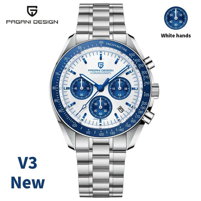PAGANI DESIGN 2025 New Men's Watches Top Luxury Quartz Watch For Men Auto Date Speed Chronograph AR Sapphire Mirror Wrist watch