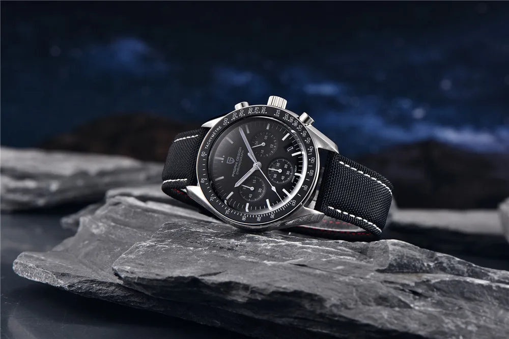 PAGANI DESIGN 1701 New Men's Watches Top Luxury Quartz Watch For Men Auto Date Speed Chronograph AR Sapphire Mirror Wristwatch