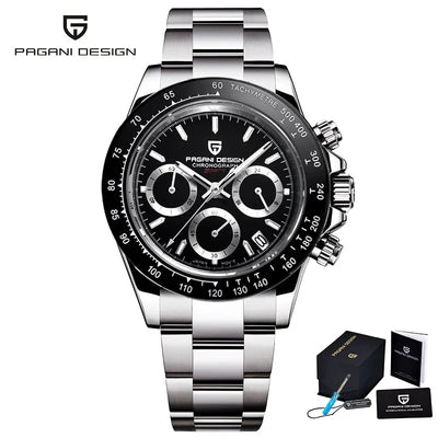 POEDAGAR Casual Luxury Business Leather Strap Luminous Quartz Waterproof Men’s Watch