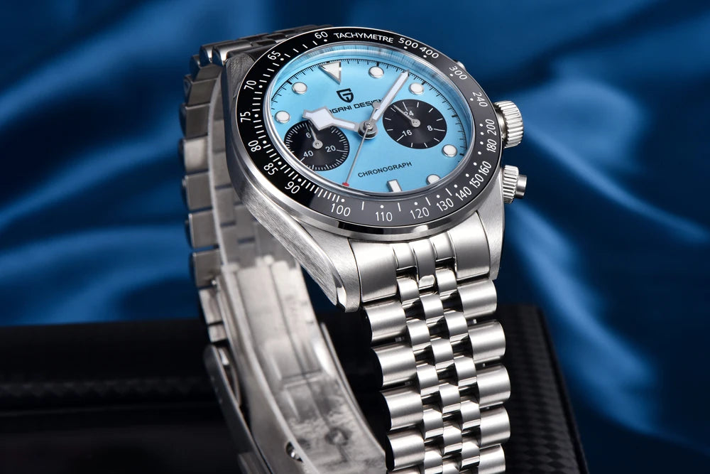 PAGANI DESIGN 2025 New Men's Quartz Watches New Release full Stainless Steel Waterproof Sports Chronograph Wrist Watch for Men