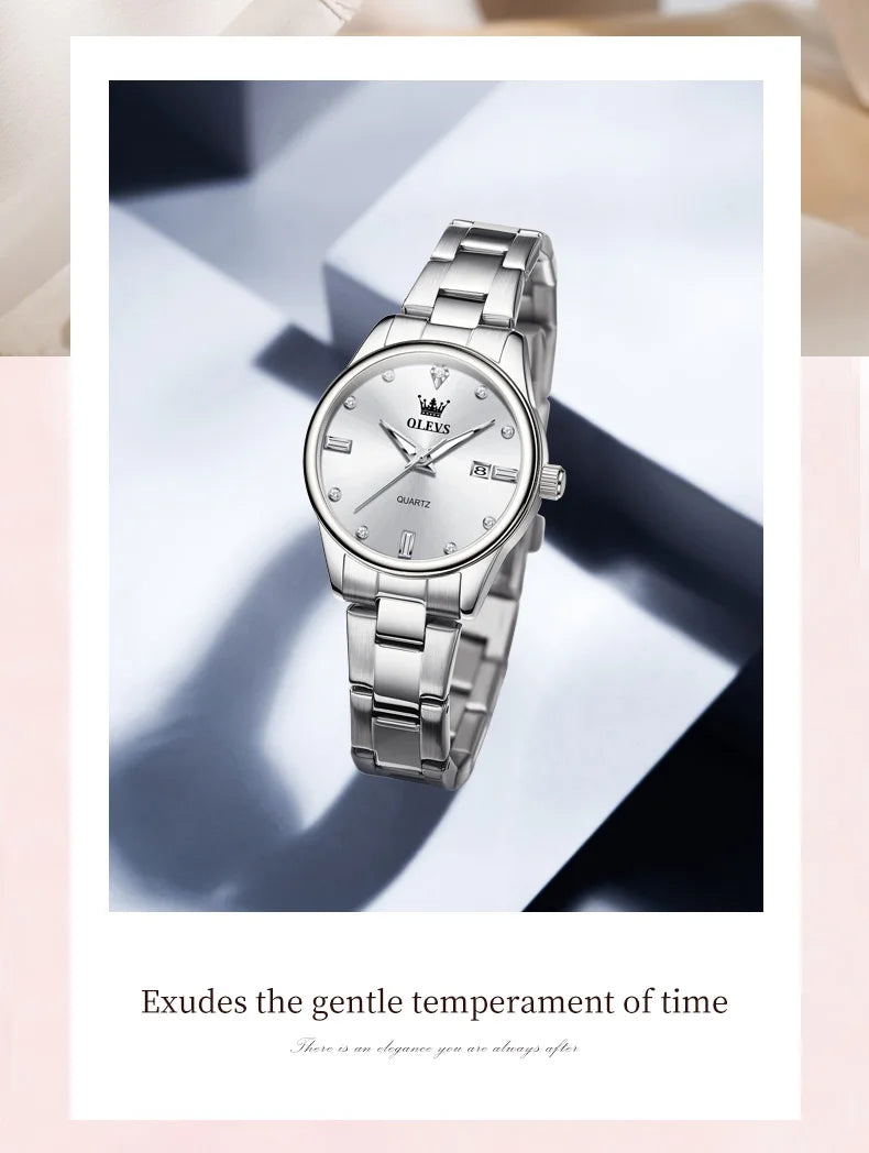 OLEVS Fashion Trend Watch for Women High Quality Waterproof Luminous Calendar Quartz Original Casual Simple Women Wrist Watches