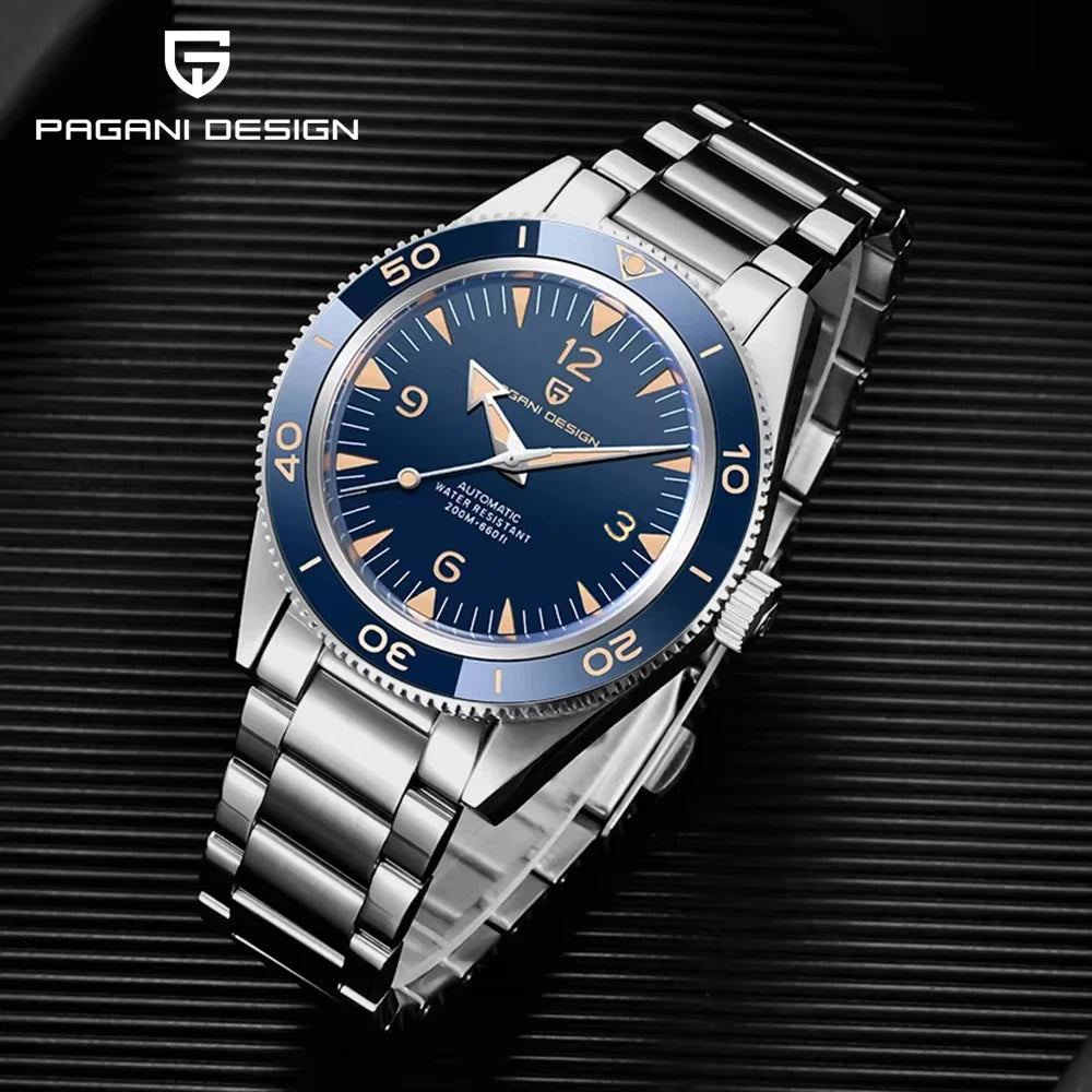 2025 New PAGANI DESIGN Men's NH35 Mechanical Watch Pays Tribute To The Stainless Steel Luxury Ys005 Sapphire Waterproof 20bar