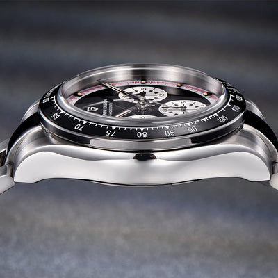PAGANI DESIGN New Men's Quartz Watch Fashion Ceramic bezel Chronograph 100m Waterproof Men's Stainless Steel Watch
