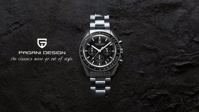 PAGANI DESIGN 2025 New Moon Men's Watches Luxury Quartz Watch Man Chronograph VK63 Men Gifts AR Sapphire Mirror Luminous Clock