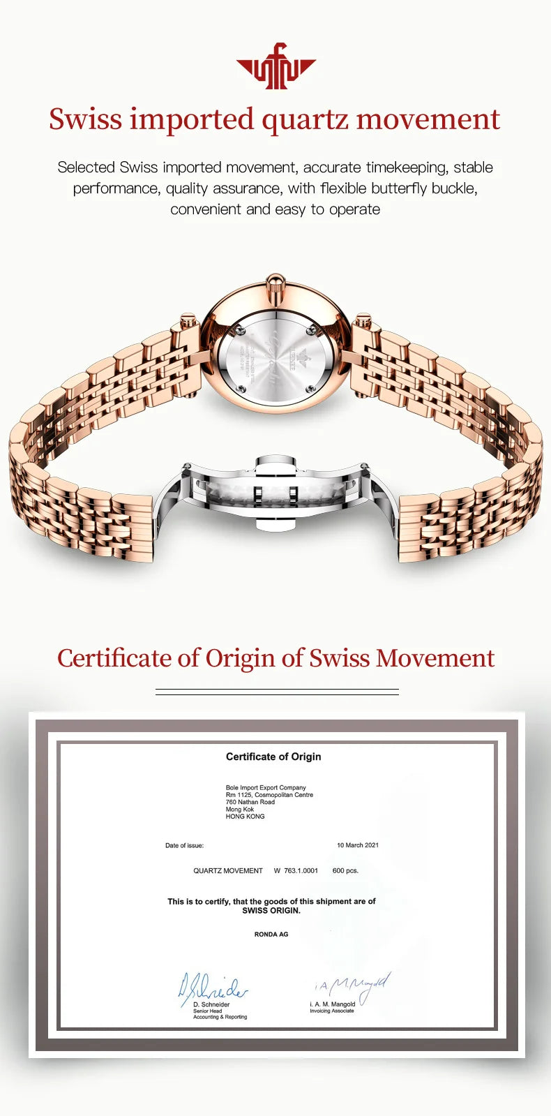 OUPINKE 3191 Luxury Women Watch Original Top Brand Waterproof Sapphire Mirror Diamond Watch Swiss Movement Quartz Women Watch