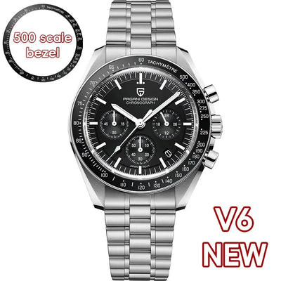 PAGANI DESIGN 2025 New Men's Watches Top Luxury Quartz Watch For Men Auto Date Speed Chronograph AR Sapphire Mirror Wrist watch
