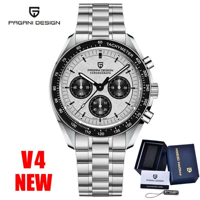 PAGANI DESIGN 1701 New Men's Watches Top Luxury Quartz Watch For Men Auto Date Speed Chronograph AR Sapphire Mirror Wristwatch
