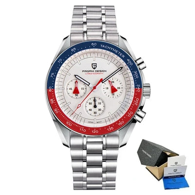 PAGANI DESIGN 1701 New Men's Watches Top Luxury Quartz Watch For Men Auto Date Speed Chronograph AR Sapphire Mirror Wristwatch