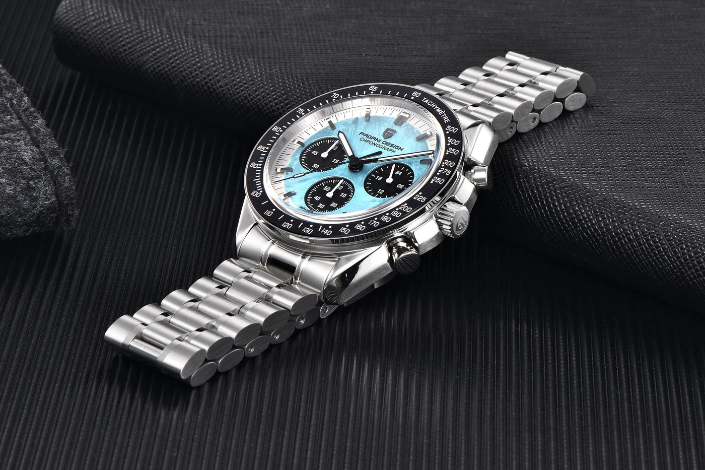 PAGANI DESIGN 2025 New Moon Men's Watches Luxury Quartz Watch Man Chronograph VK63 Men Gifts AR Sapphire Mirror Luminous Clock