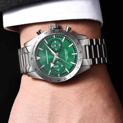 PAGANI DESIGN 2023 NEW Watches Quartz Watch For Men Speed Chronograph Waterproof VK64 AR Sapphire Mirror Wristwatch Reloj Hombre
