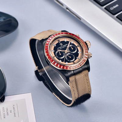PAGANI DESIGN New 40MM Rainbow Circle Luxury Men's Watch Multi functional Automatic Watch Men's Sapphire Glass Waterproof