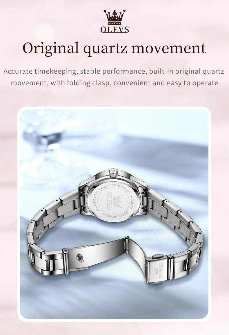OLEVS Fashion Trend Watch for Women High Quality Waterproof Luminous Calendar Quartz Original Casual Simple Women Wrist Watches