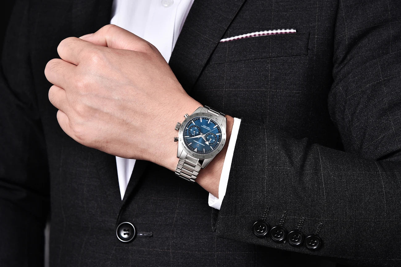 PAGANI DESIGN 2023 NEW Watches Quartz Watch For Men Speed Chronograph Waterproof VK64 AR Sapphire Mirror Wristwatch Reloj Hombre