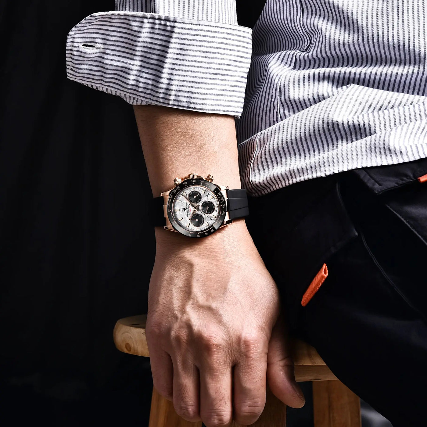 PAGANI DESIGN Men Watches Luxury Automatic Date Watch Men Quartz Watches For Men Brand Chronograph Japan VK63 Sapphire