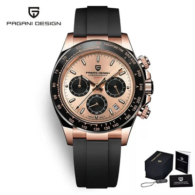 PAGANI DESIGN New 2024 Quartz Men's Watches Business Watch Mens Watches Top Brand Luxury Watch Men Chronograph VK63 Waterproof
