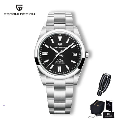 PAGANI DESIGN 2025 New Men's Mechanical Watch NH35 Luminous PD1690 Calendar Stainless Steel Sapphire Crystal Reloj Hombre