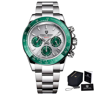 PAGANI DESIGN New 2024 Quartz Men's Watches Business Watch Mens Watches Top Brand Luxury Watch Men Chronograph VK63 Waterproof