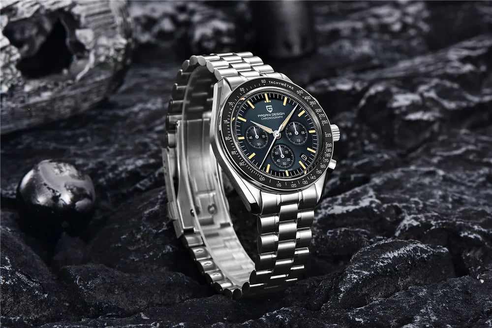 PAGANI DESIGN 1701 New Men's Watches Top Luxury Quartz Watch For Men Auto Date Speed Chronograph AR Sapphire Mirror Wristwatch
