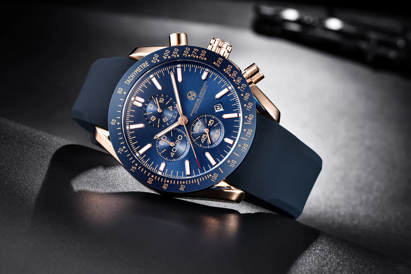 PAGANI DESIGN （Pagrne） New Men Quartz Watch Rubber Belt Men's Luxury Watch Fashion Casual Sports Male Clock Relogio Maasculino