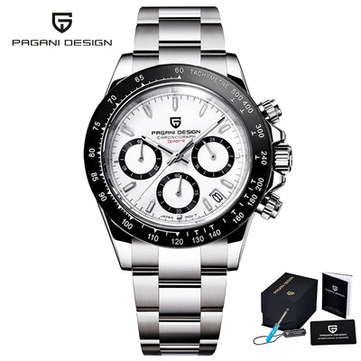 PAGANI DESIGN New 2024 Quartz Men's Watches Business Watch Mens Watches Top Brand Luxury Watch Men Chronograph VK63 Waterproof