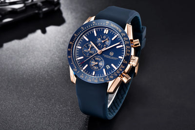 PAGANI DESIGN （Pagrne） New Men Quartz Watch Rubber Belt Men's Luxury Watch Fashion Casual Sports Male Clock Relogio Maasculino