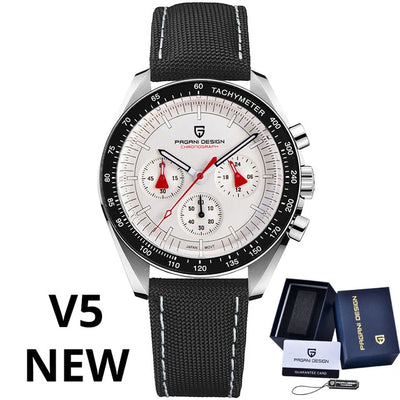 PAGANI DESIGN 1701 New Men's Watches Top Luxury Quartz Watch For Men Auto Date Speed Chronograph AR Sapphire Mirror Wristwatch
