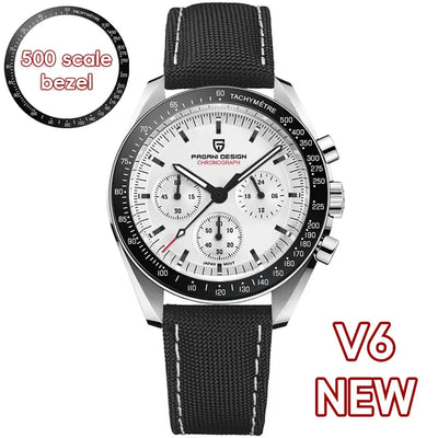 PAGANI DESIGN 2025 New Men's Watches Top Luxury Quartz Watch For Men Auto Date Speed Chronograph AR Sapphire Mirror Wrist watch