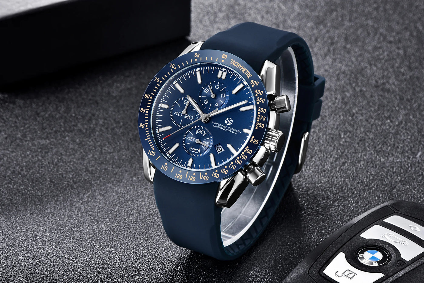 PAGANI DESIGN （Pagrne） New Men Quartz Watch Rubber Belt Men's Luxury Watch Fashion Casual Sports Male Clock Relogio Maasculino