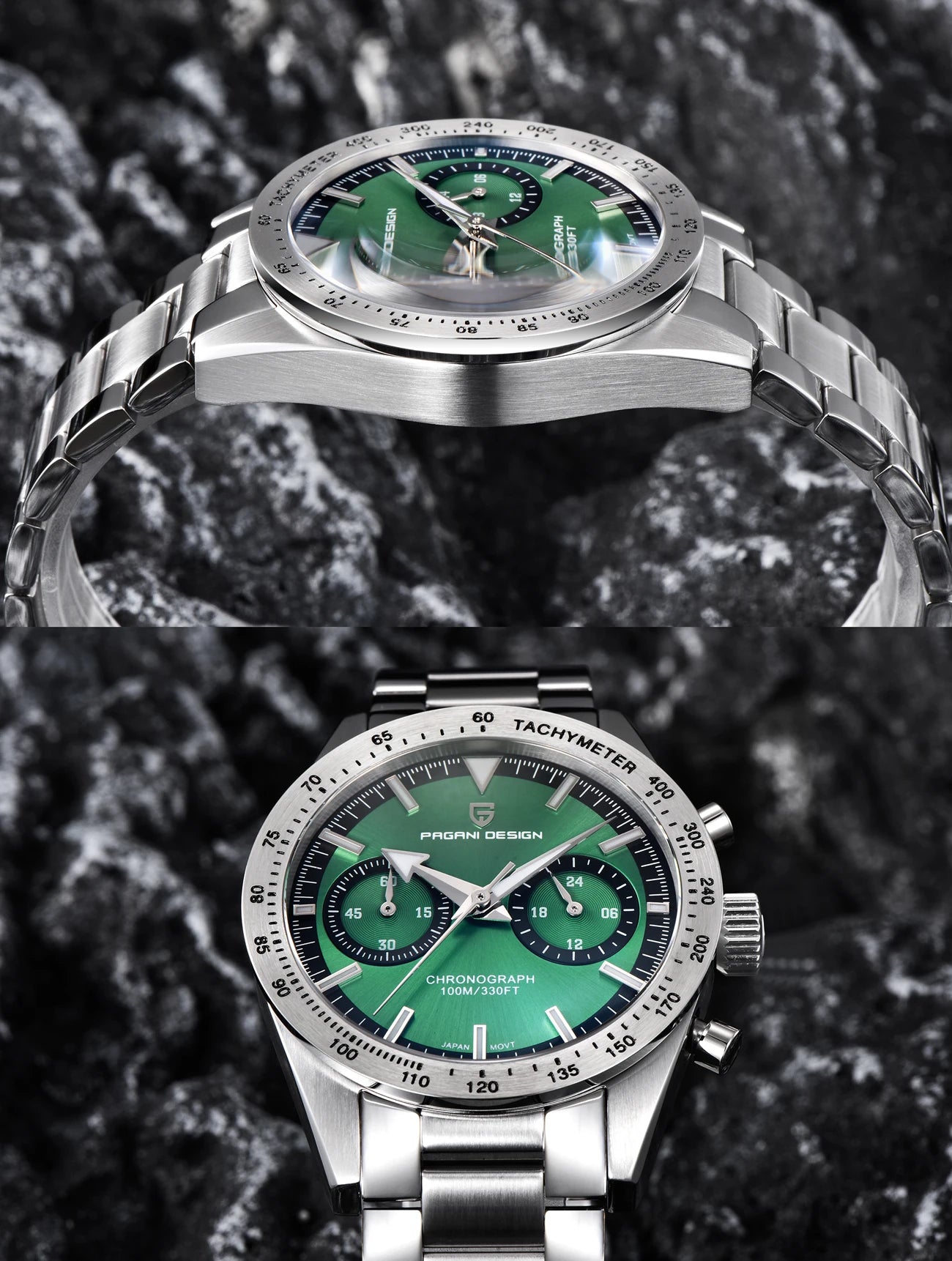 PAGANI DESIGN 2023 NEW Watches Quartz Watch For Men Speed Chronograph Waterproof VK64 AR Sapphire Mirror Wristwatch Reloj Hombre
